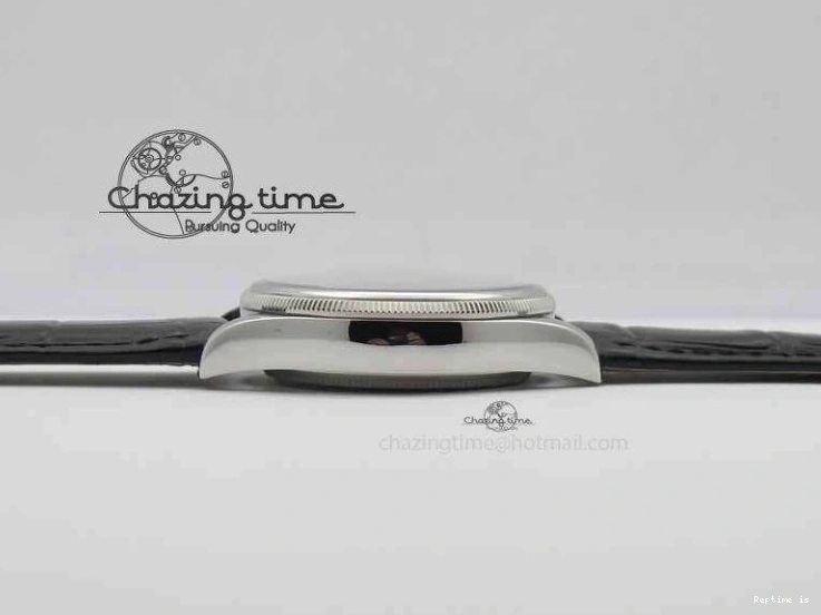 1218 Cellini Date VF Best Edition SS Black Dial Stick Markers On Black Leather Strap A Lightweight 3725